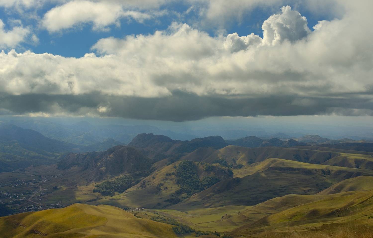 горы осень кавказ туча, Александр Жарников