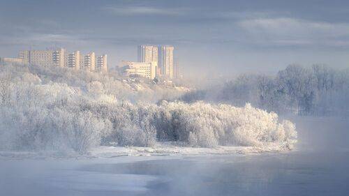 Зимний Красноярск