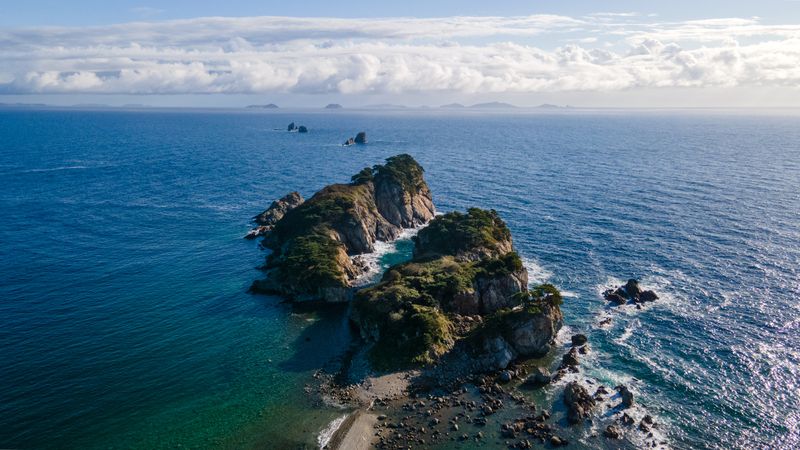 Россия, Приморский край, Японское море, полуостров Гамова, бухта Орлинка,  В  бухте Орлинка фото превью