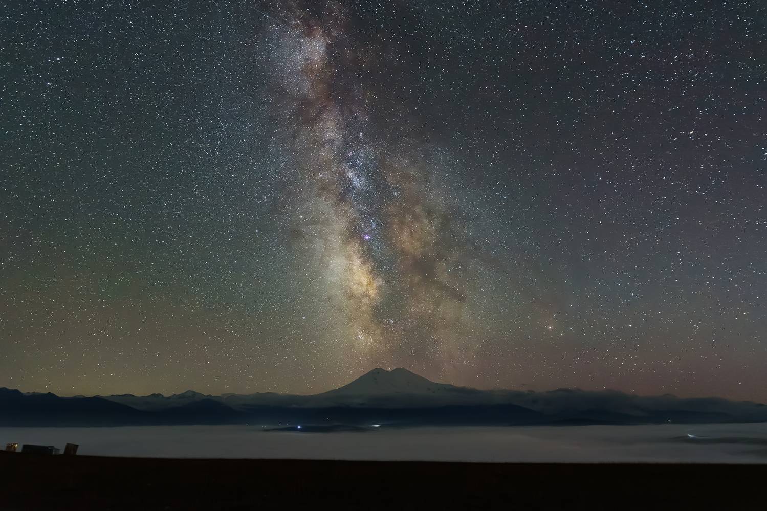 кавказ, горы, кабардино-балкария, кбр, эльбрус, ночь, ночь в горах, млечный путь, звездное небо, milkyway, Zakharov Armen