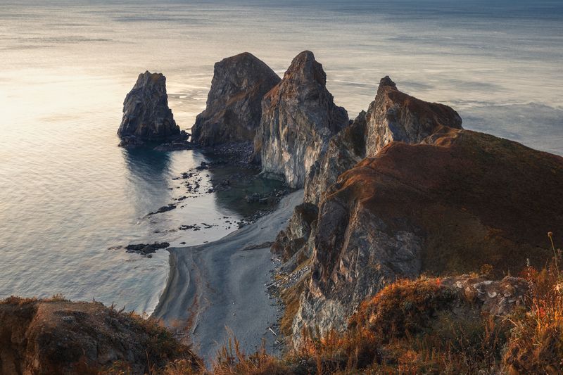приморье, приморский край, мыс четырёх скал Мыс четырёх скал. Приморье. фото превью