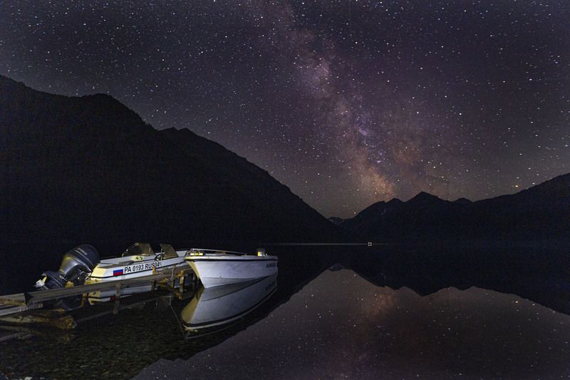 мультинские озера, млечный путь, алтай Пути космоса и жизни. Последние дни похода засталвяют задуматься о пройденном пути и о том, что ждет впереди... фото превью