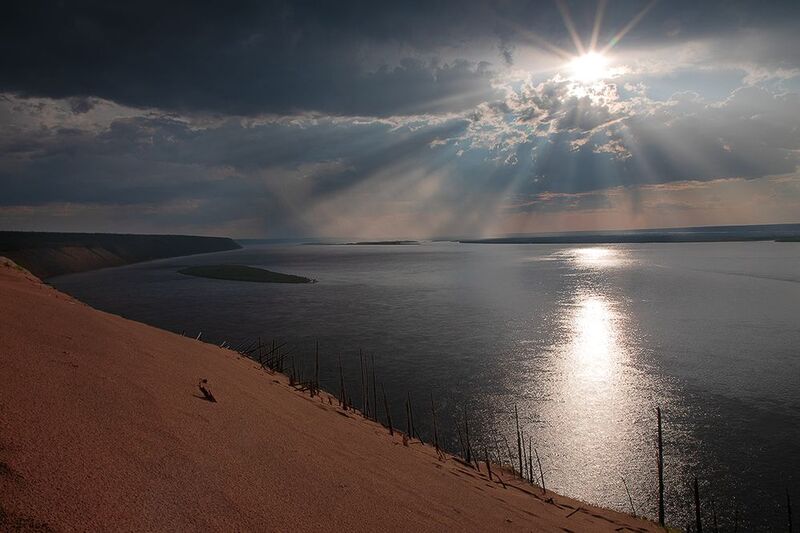 якутия, река лена. Лена и пески. фото превью