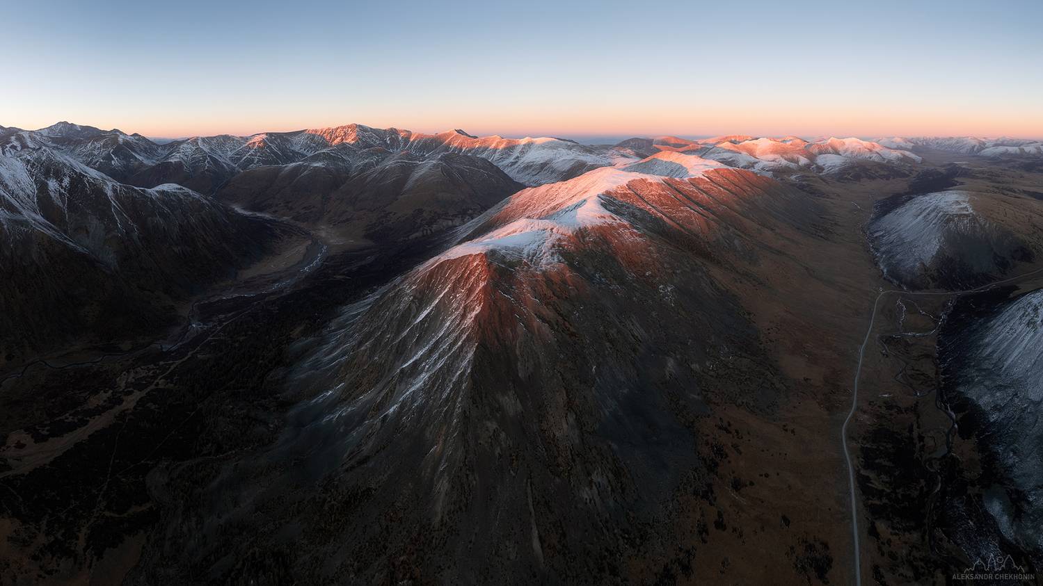 Алтай, закат, горы, Чехонин Александр
