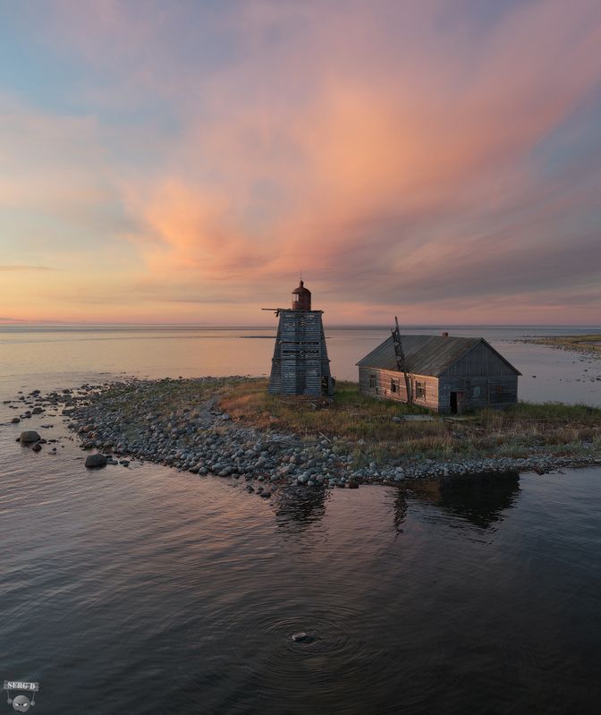 Летне-Орловский маяк, Белое море фото превью