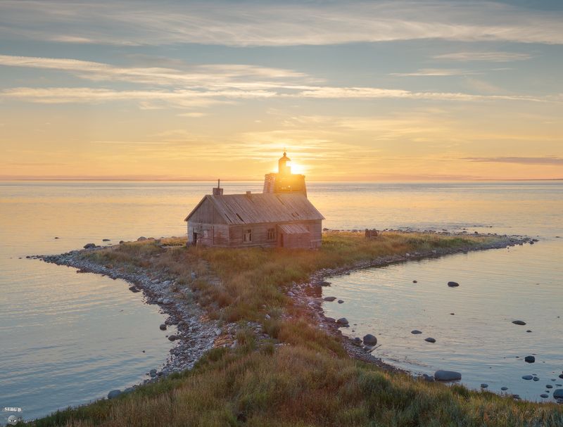 Летне-Орловский маяк, Белое море фото превью