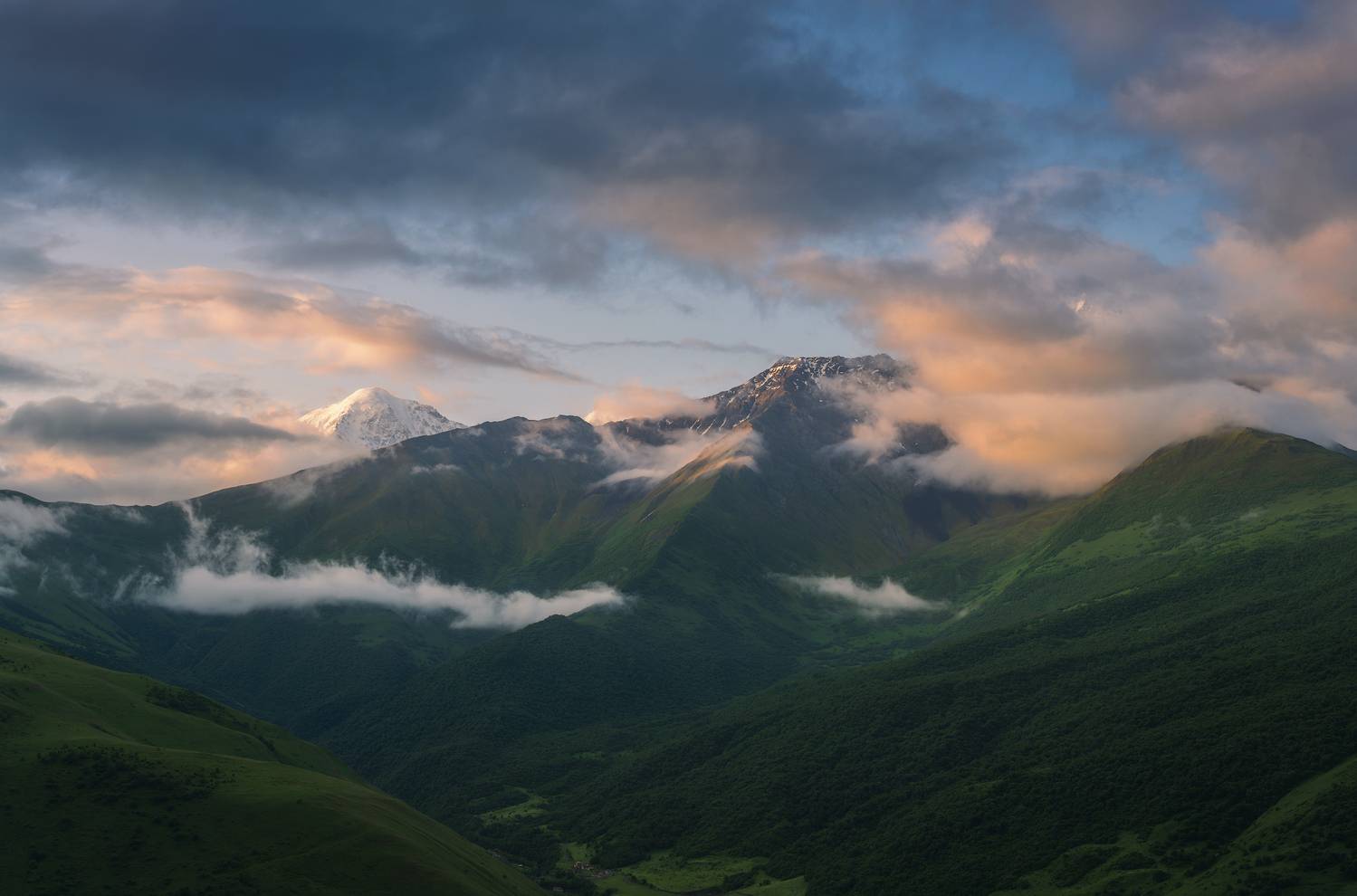 осетия, горы, рассвет, пейзаж, Виталий Левыкин