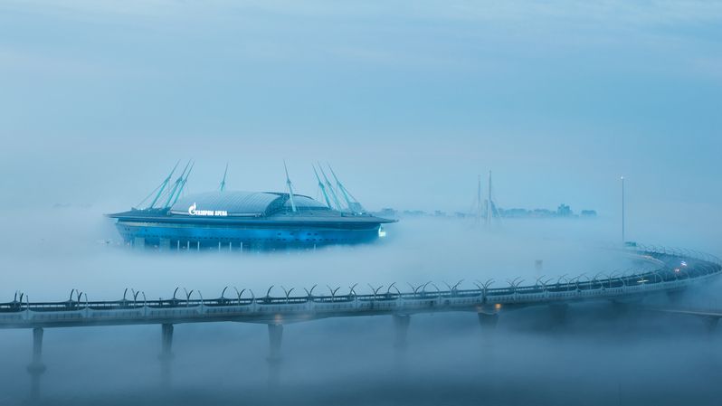 санкт-петербург, питер, туман, крестовский остров, альбион, мгла, Питер в сентябре фото превью