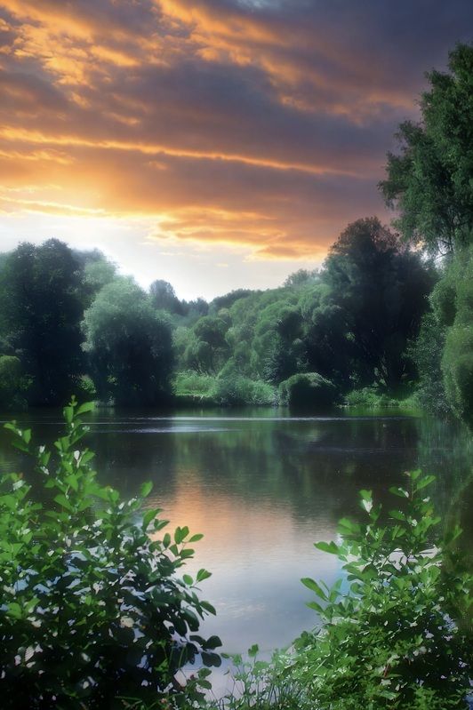 пейзаж, landscape, nature, природа, лето, summer, закат, sunset *** фото превью