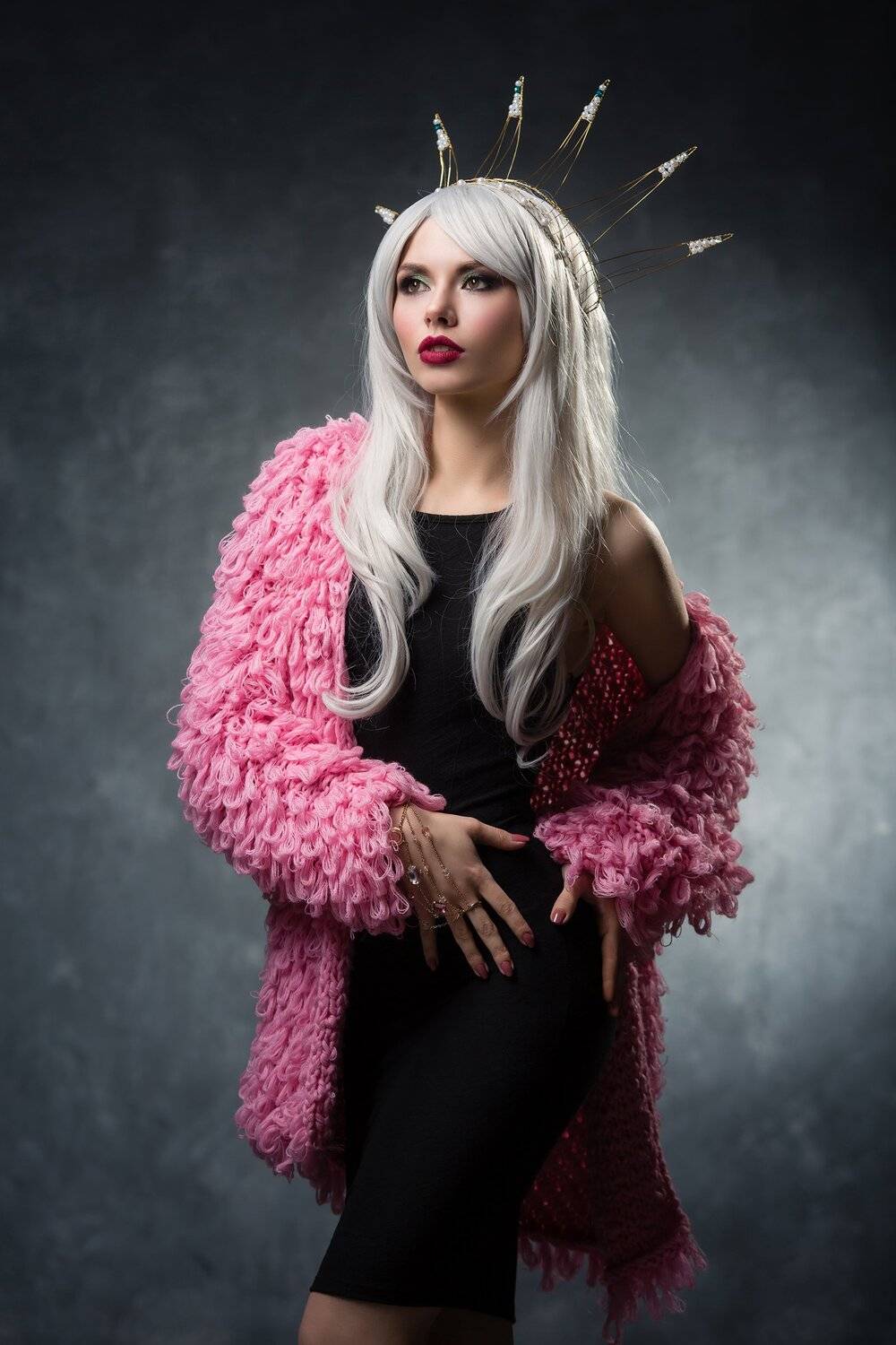 Fashion, Гламур, Девушка в короне, Девушка в свитере, Мода, Денис Фёдоров