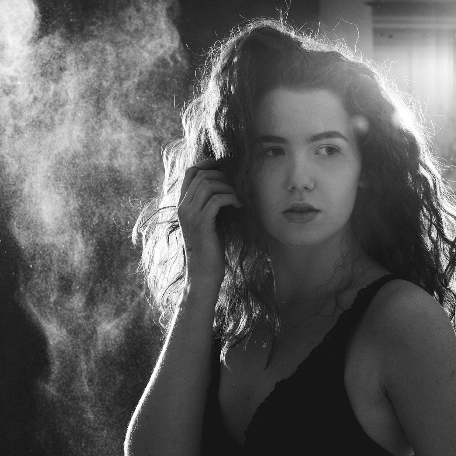 back, girl, nude, portrait, white, woman, Сотников Иван