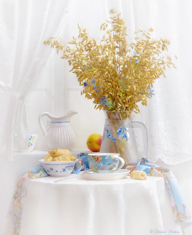 С колосками овса фото превью