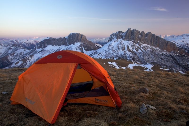 Закат с видом на Ачешбоки фото превью