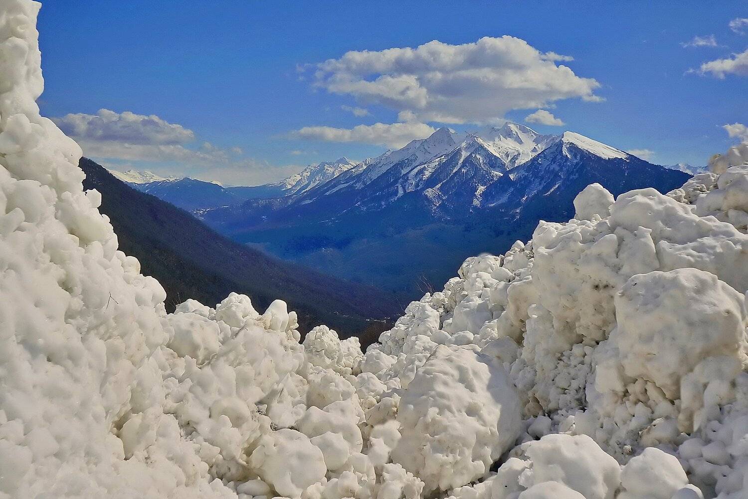 весна лавина горы, Евгений Никишин