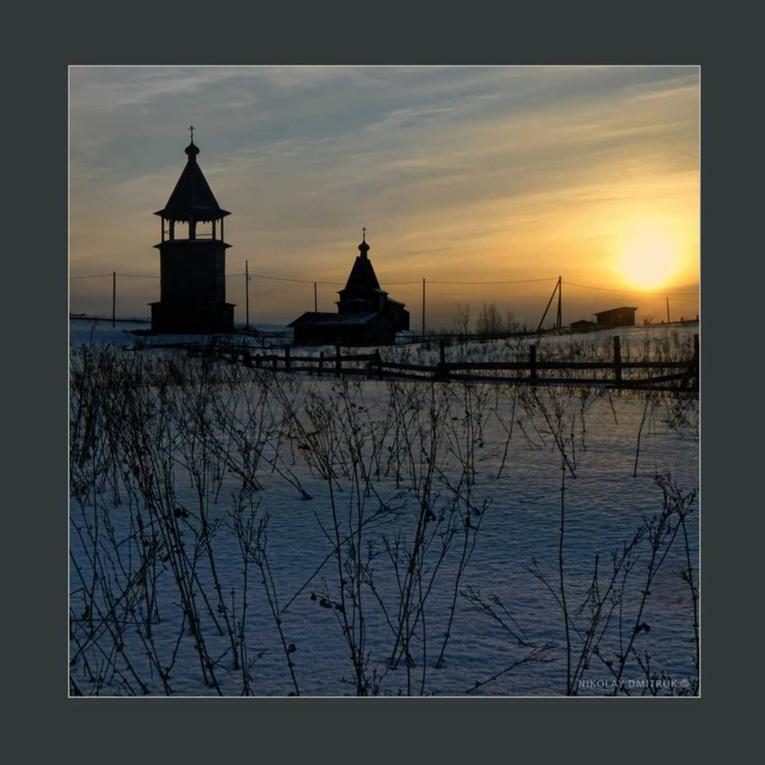 Закат, Музыка, Пейзаж, Север, николай дмитрук