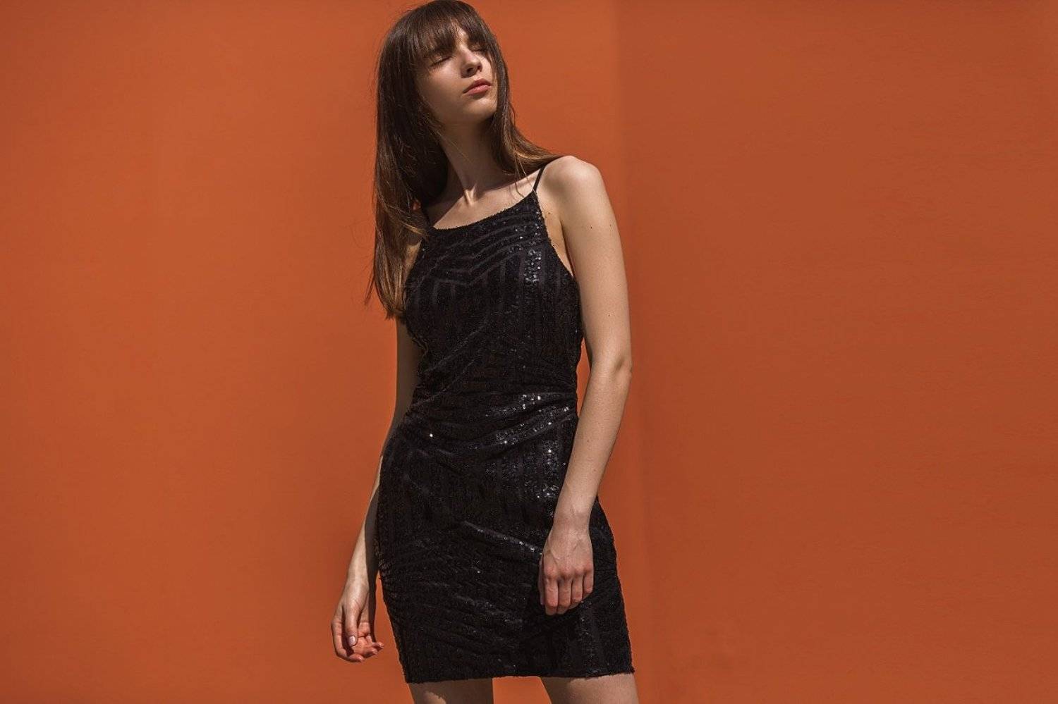 girl, orange, color, sex, Ника Колесникова