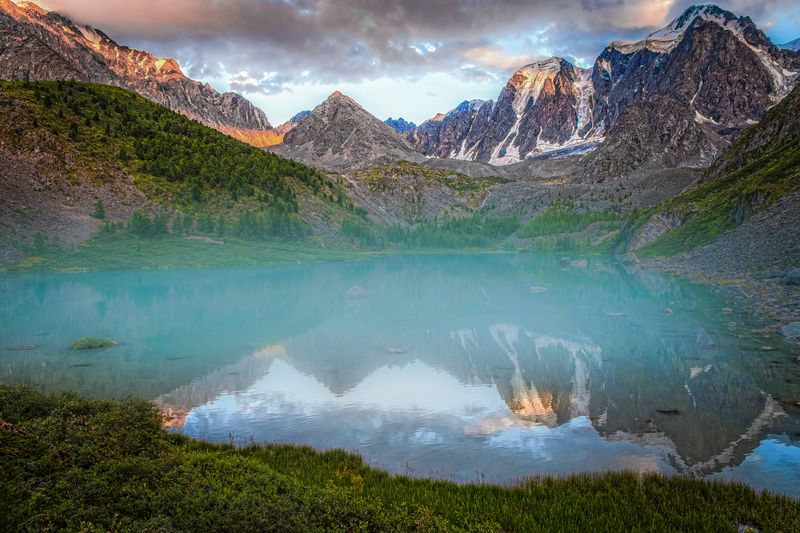 шавло верхнее, алтай, озеро, горы, утро Шавло верхнее фото превью