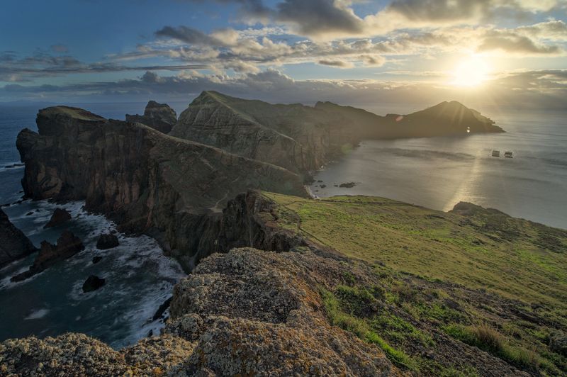 Madera, sunrise, cliffs, seaview, sun, rocks Madera0 фото превью