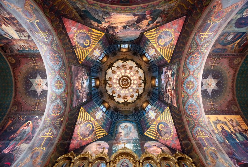 курск, россия, артем мирный, artyom mirniy, kursk, russia, собор, храм, церковь, культура, свет, арт, достопримечательность Воскресенско-Ильинская церковь. Город Курск (Россия) фото превью