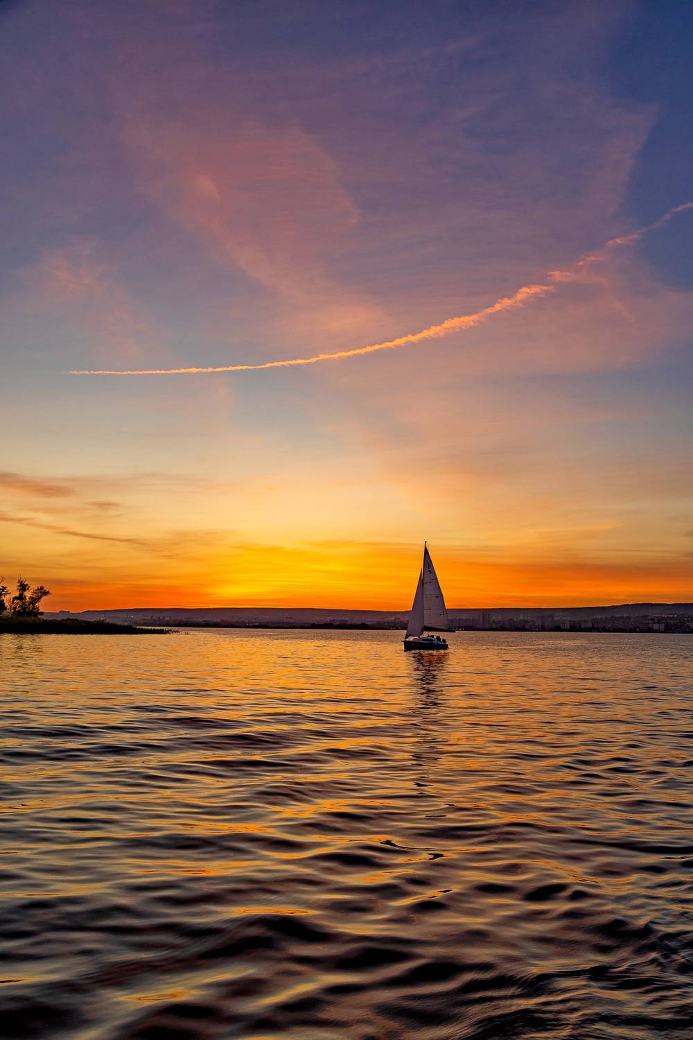 волга, закат, саратов, яхта, вода, Подосинников Максим