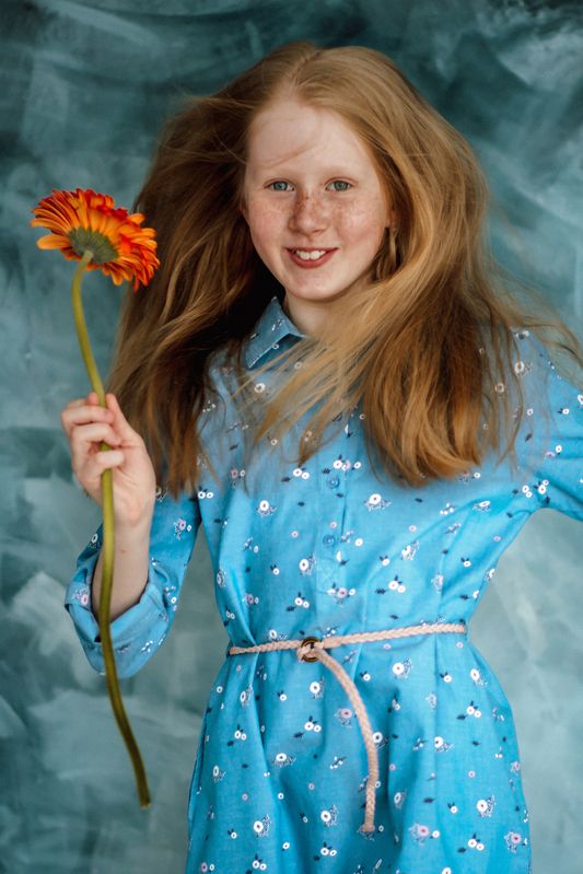 рыжая девочка  фото превью