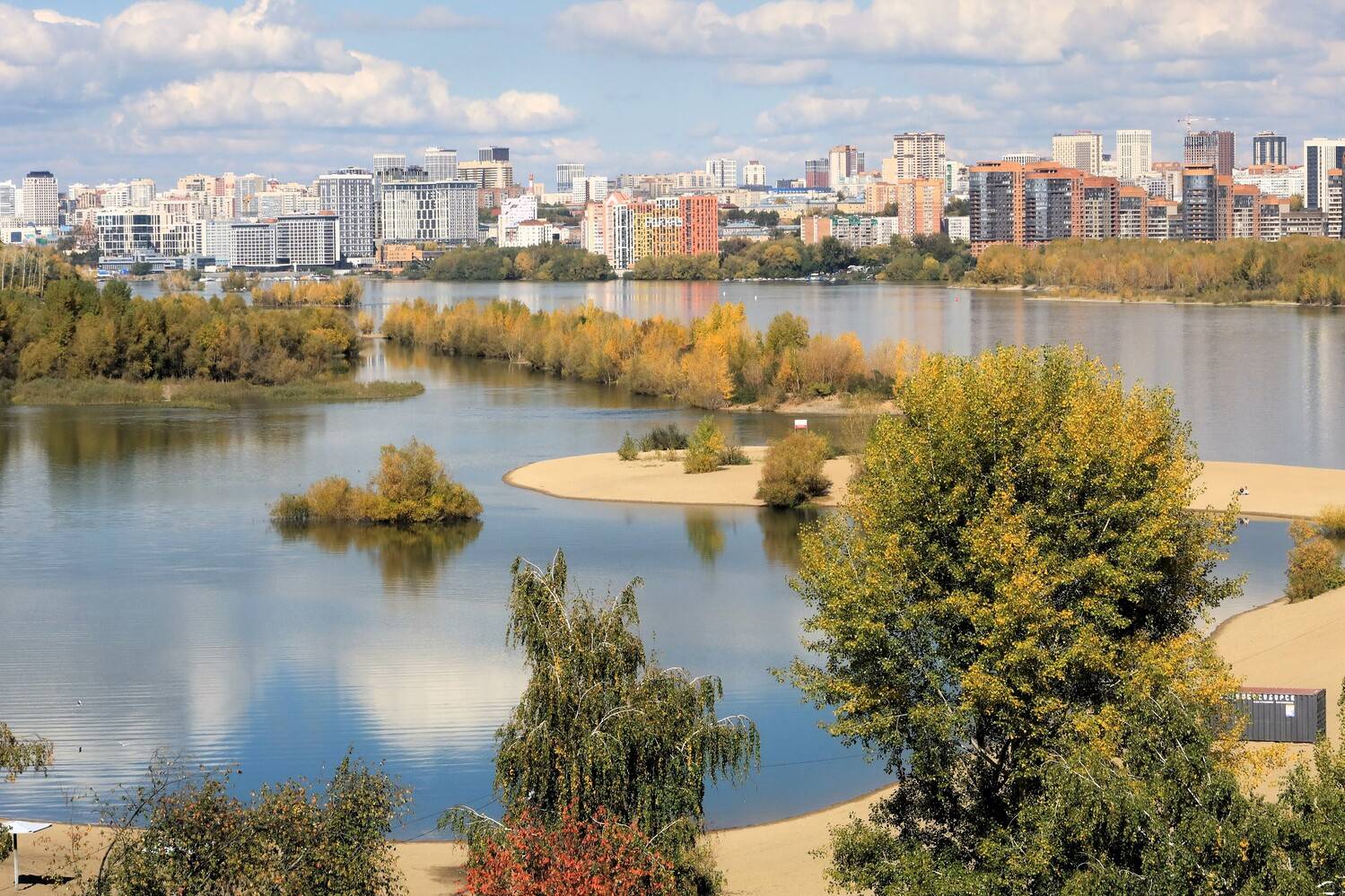 город,новосибирск,осень,река,обь, Козлова Галина