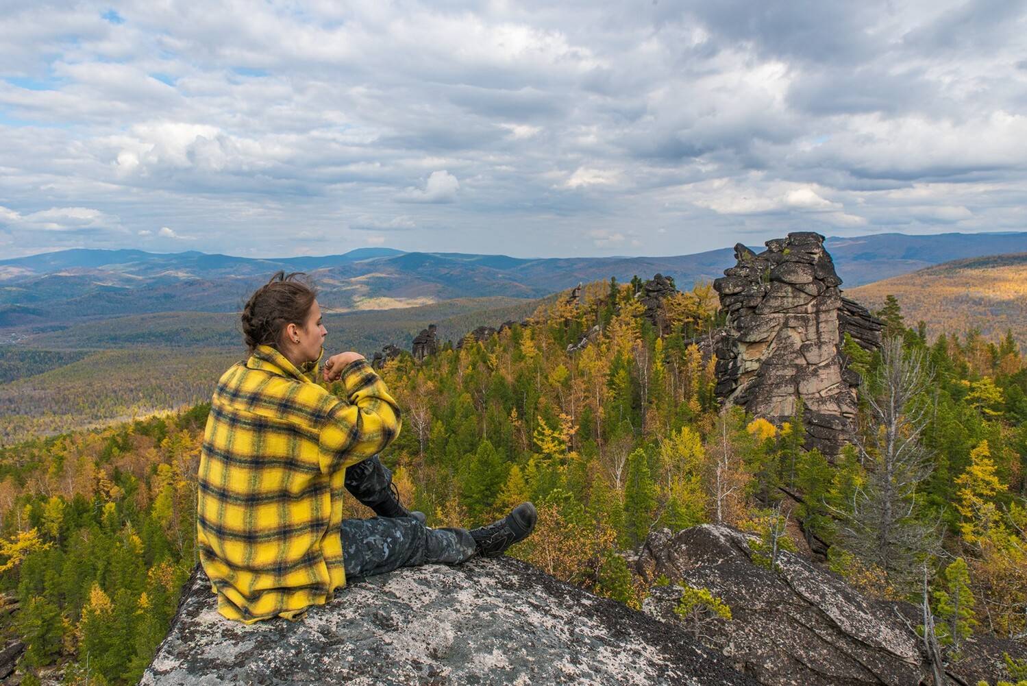 хомус, девушка, игра, осень, скалы, Юрий Мальцев
