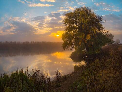 Гармония осени на Волге
