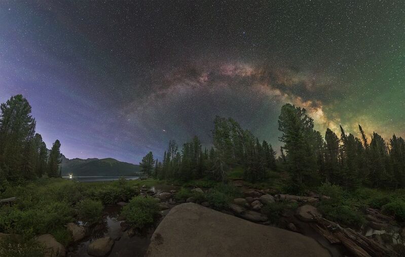 астрофото, астрофотография, ночь, астрономия, астропейзаж, млечный путь, звезды, ночное небо, night, nightphotography, stars, milkyway, longexposure, ергаки, саяны Ясная ночь на озере Светлое фото превью
