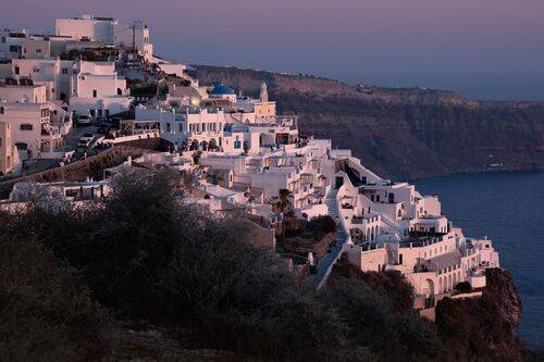 Fira blue hour