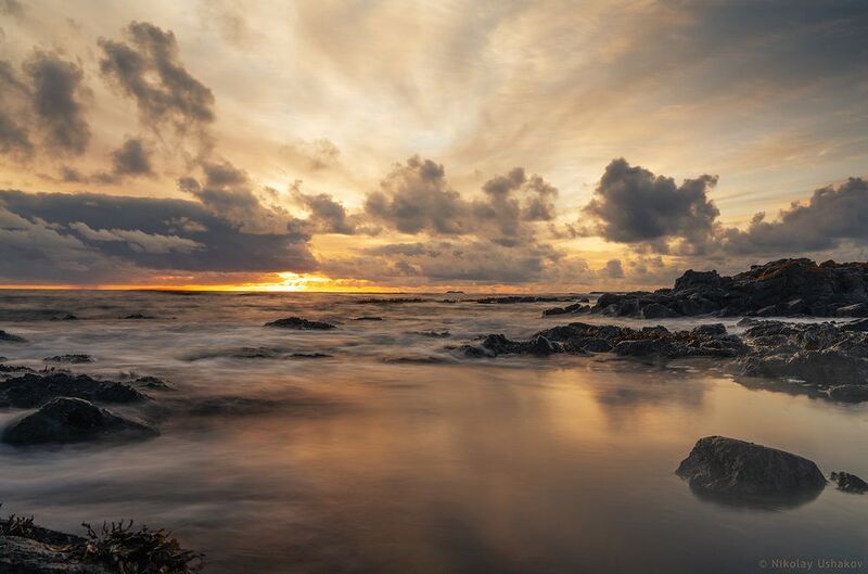 Закат на острове Беринга фото превью