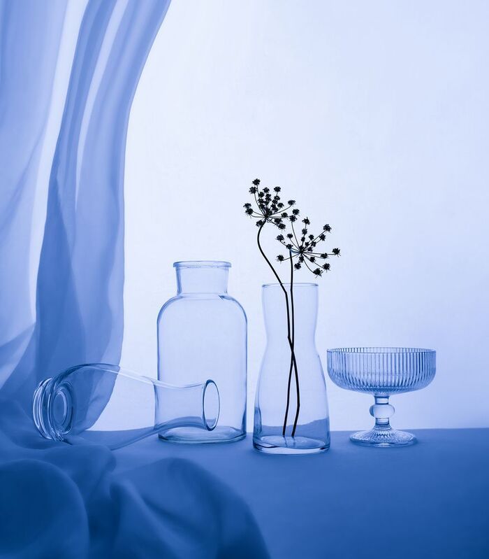Still life, blue, glass, light A touch of blue фото превью
