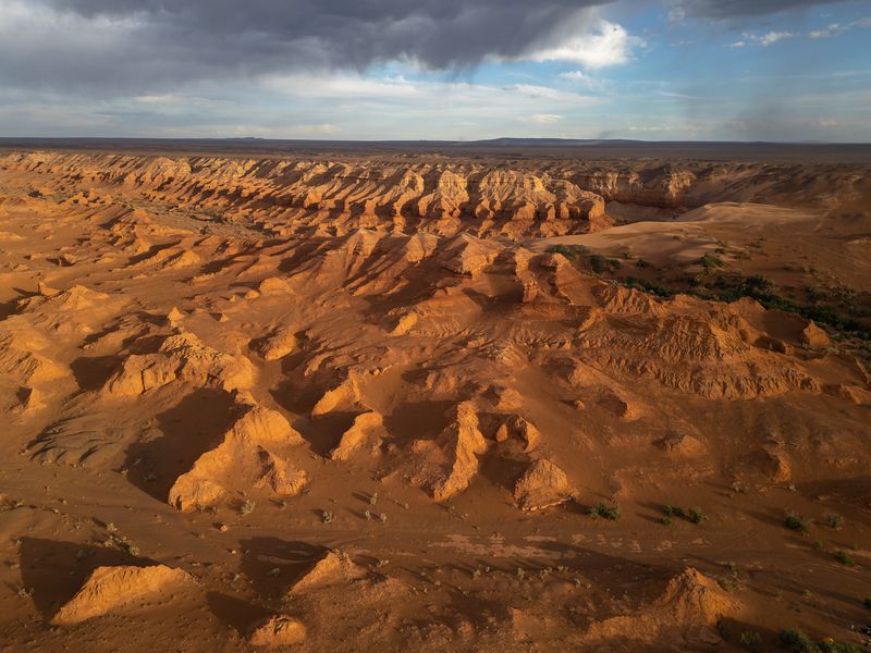 монголия, каньон, закат, mongolia, canyon, sunset  фото превью