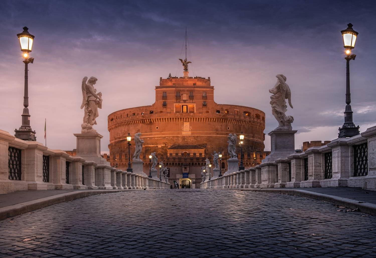 рим, город, замок, закат, оассвет, Екатерина Хлебникова