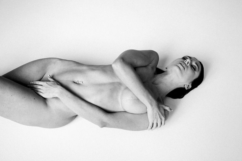 girl, portrait, black and white, nude, model * фото превью