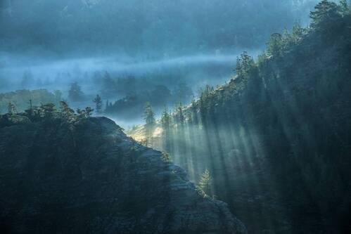 Утро в горах Кента