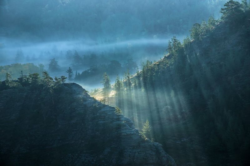 горы кент  каркаралинск Утро в горах Кента фото превью