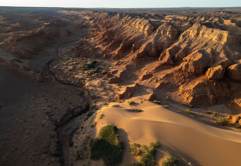 монголия, каньон, закат, mongolia, canyon, sunset  фото превью