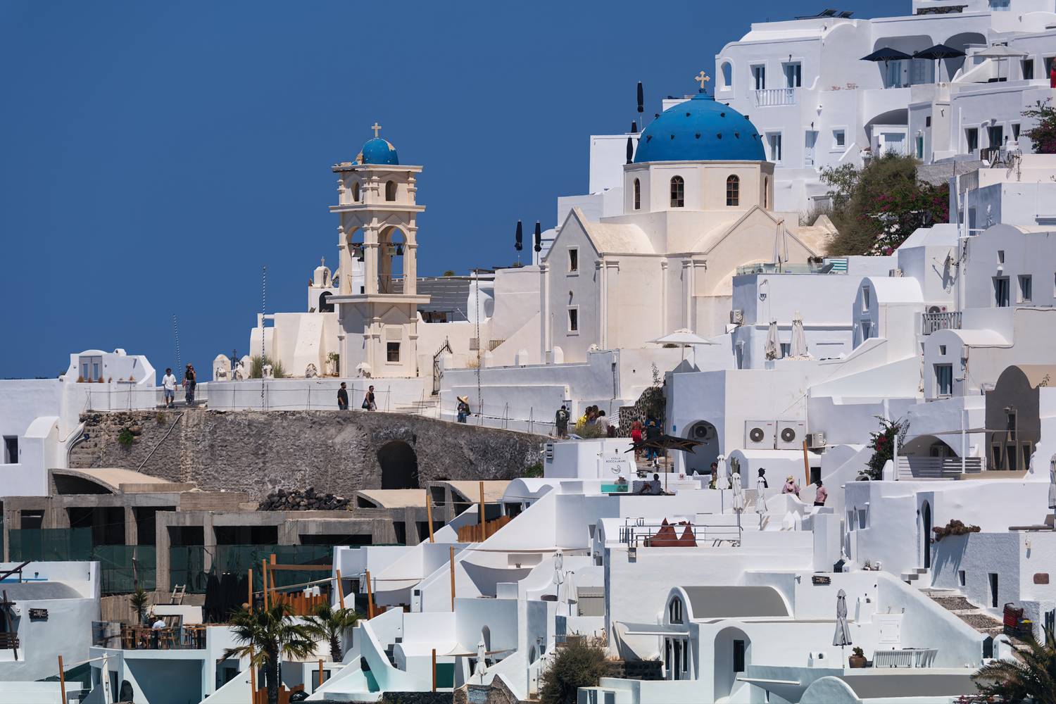 #Town #Roof #Evening #Dusk #Mountain Village #Church #Pyrgos #Santorini #Thira, Shpek Andrey