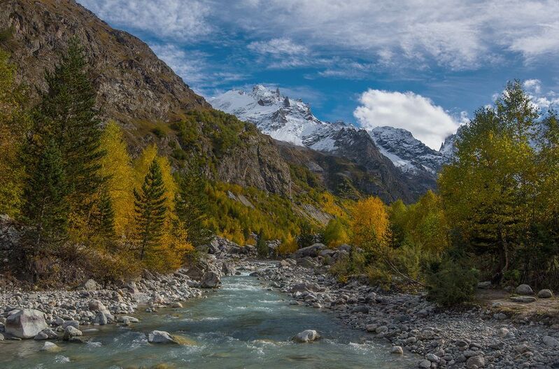 приэльбрусье, шхельда, кабардино-балкария Осенняя Шхельда фото превью