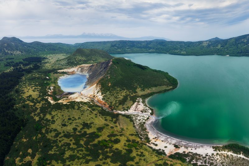 кунашир, сахалин, сахалинская область, курилы, курильские острова, вулкан головнина, вулкан менделеева, кальдера, kuril islands, far east, дальний восток, kunashir, кипящее, горячее, вулкан Вулкан Головнина, Кунашир фото превью