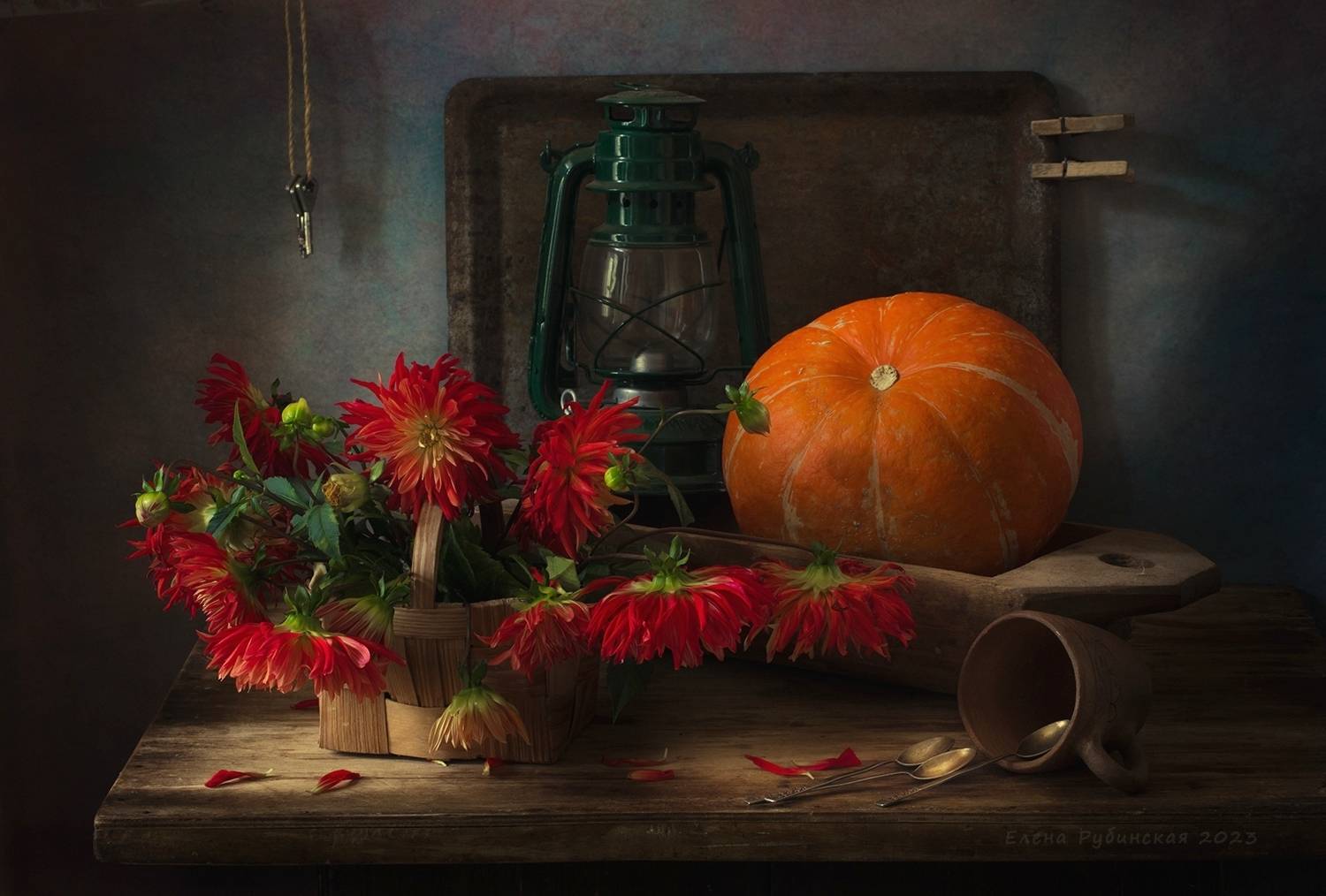 кострома, тыква, георгины, Елена Рубинская