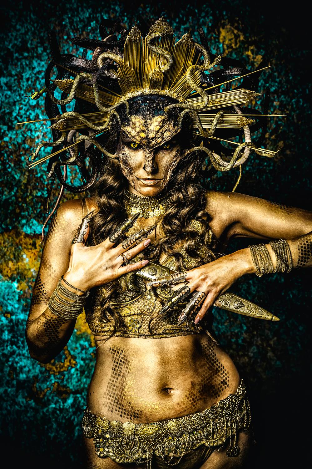 woman, portrait, conceptual, studio, bodyart, Болгов Руслан
