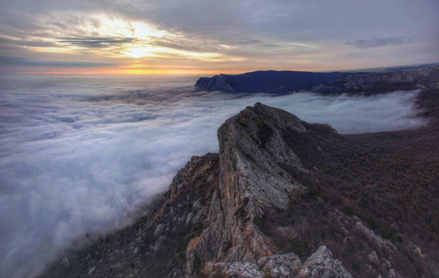севастополь, крым, seascape, пейзаж, crimea, landscape, облака, мыс айя, закат, ильяс кая, куш кая, Щепотина Татьяна