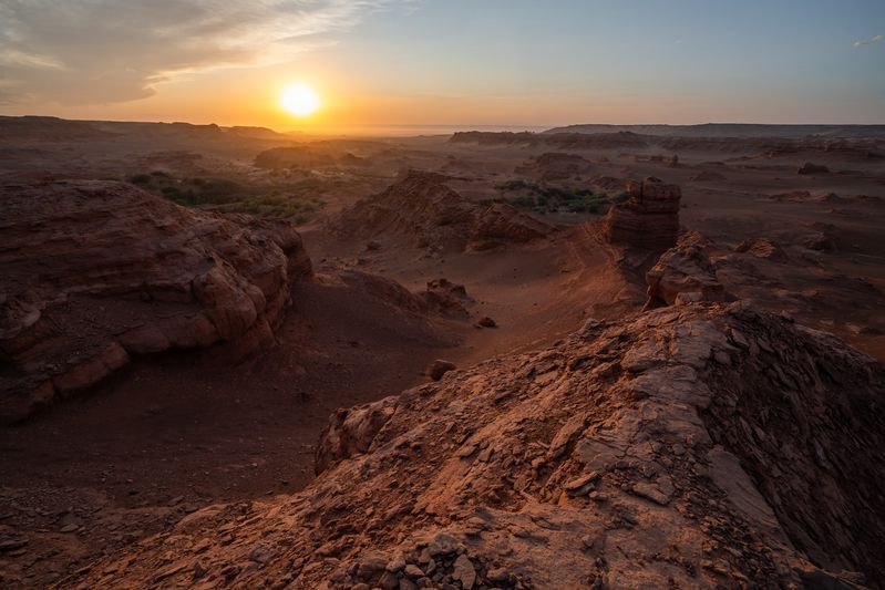 монголия, каньон, закат, восход, рассвет, mongolia, canyon, sunset, sunrise  фото превью