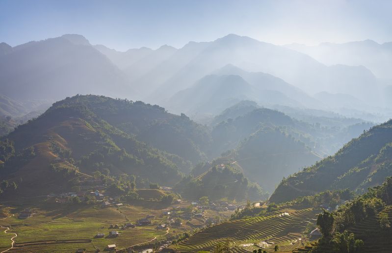 вьетнам, сапа, рисовые террасы Са Па фото превью