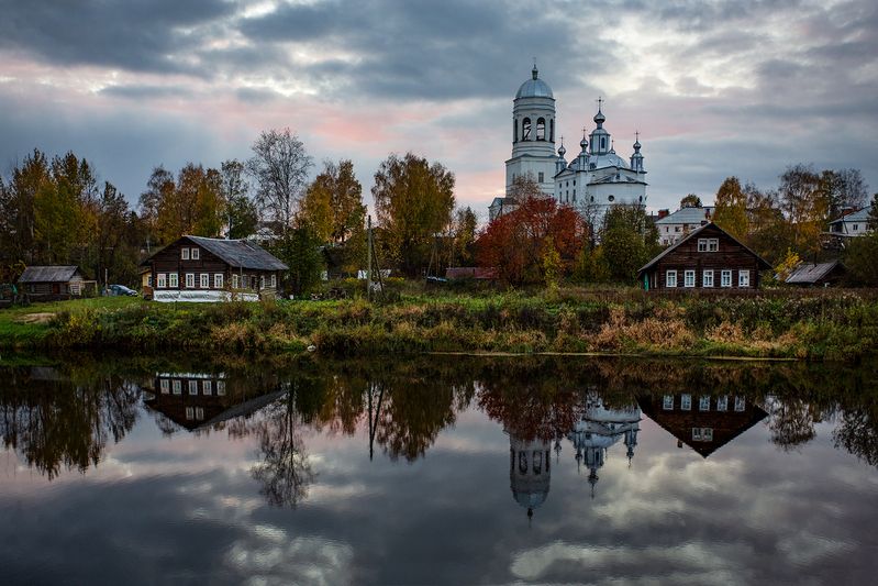 пежма,село, деревня, север, осень Пежма осенью. Север. фото превью