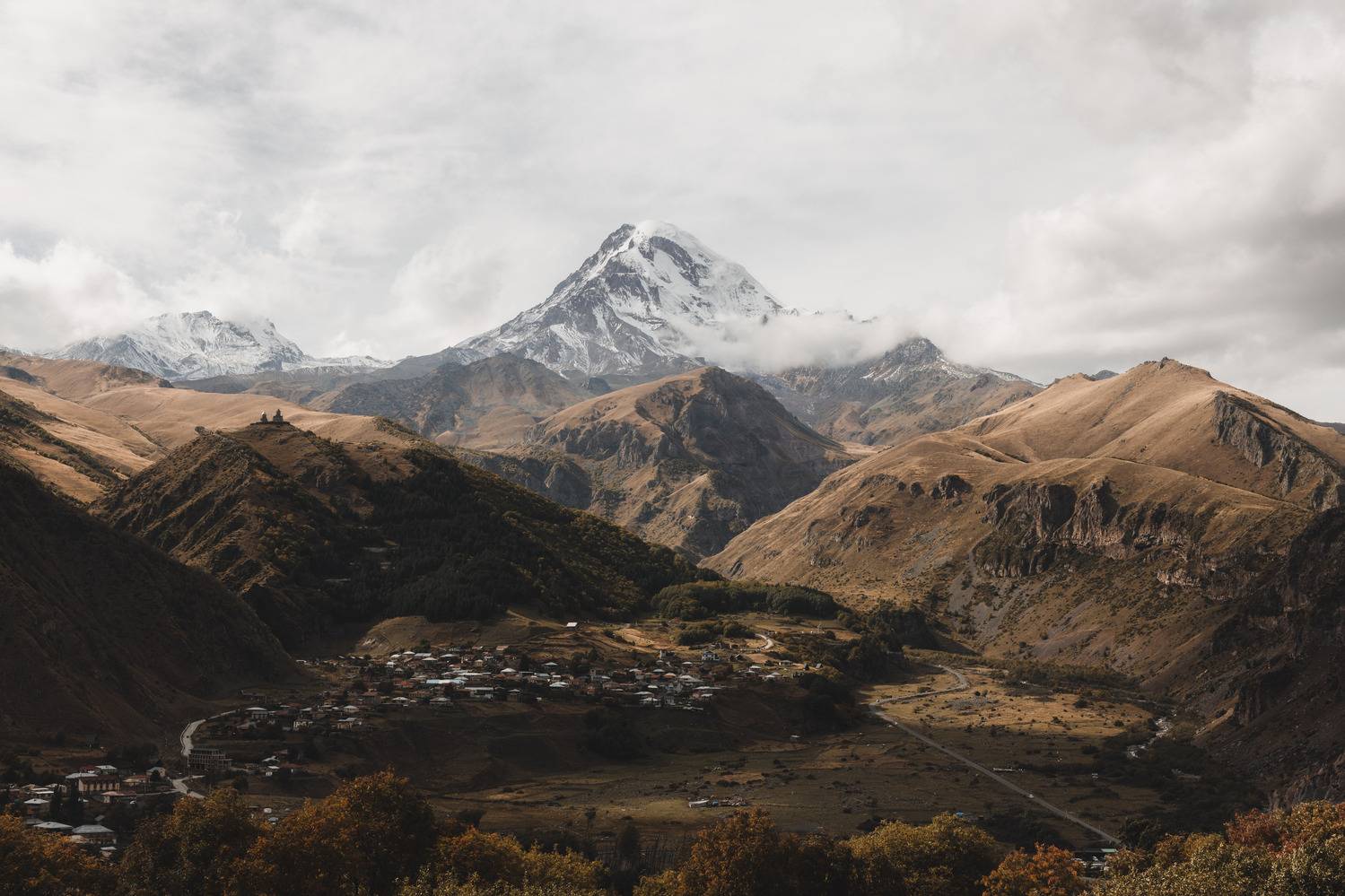 caucasus, kazbegi, mountain, georgia, nature, snowy peack., Begadze Giorgi
