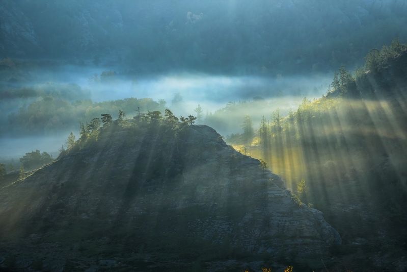 горы кент  каркаралинск Утро в горах фото превью