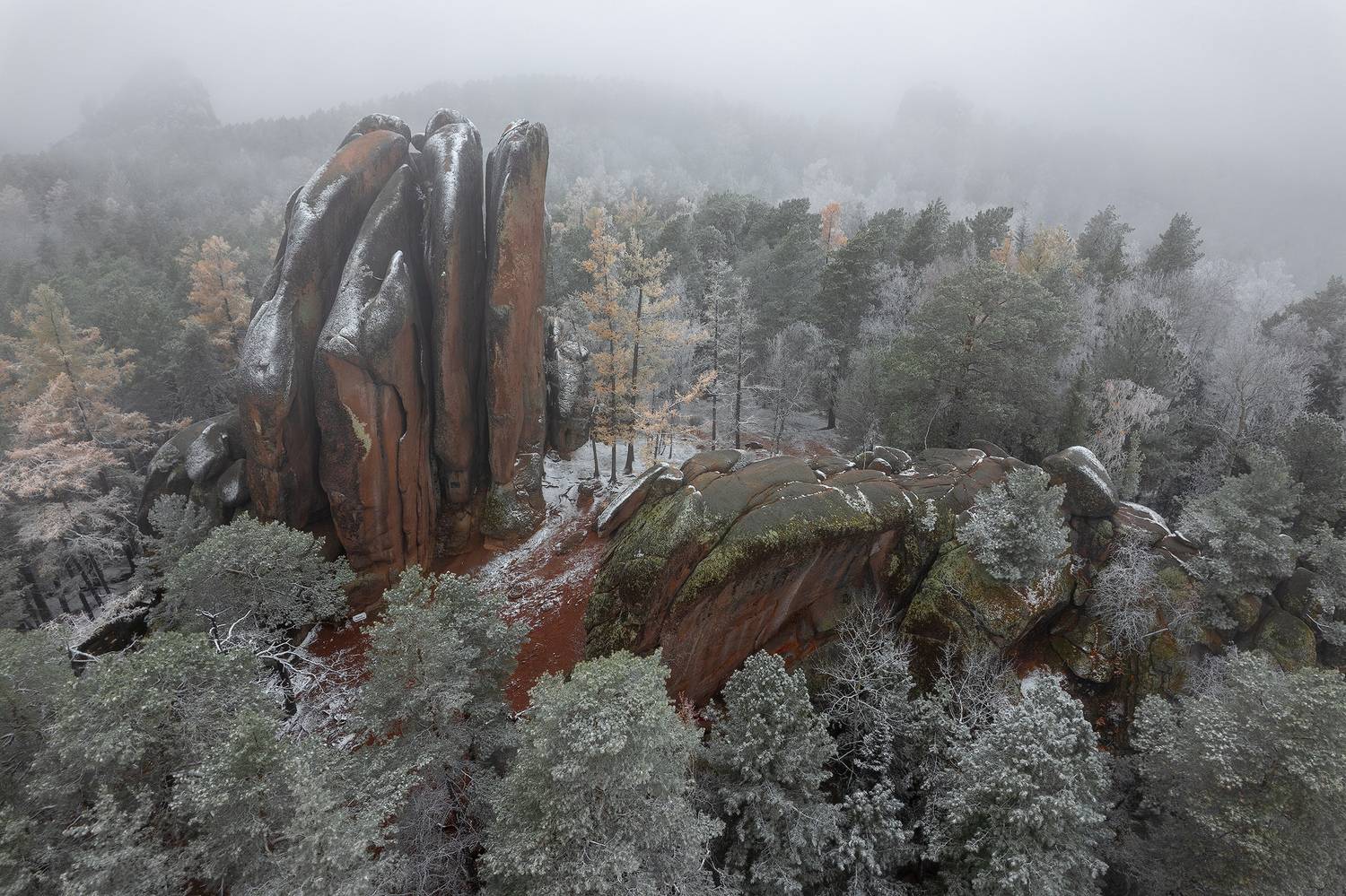 столбы, перья, красноярск, сибирь, зима, красноярские столбы, Александр Нерозя